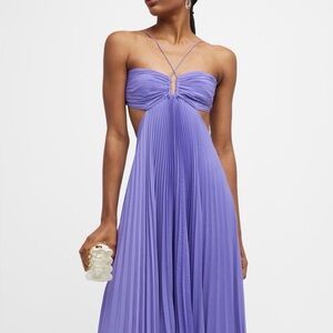 A.L.C. Moria Satin Maxi dress lavender